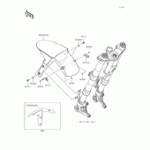 Схема вузла: Переднє крило для Kawasaki ZX1000 Ninja 1000 ABS