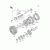 Схема вузла: Зчеплення для Kawasaki ZX750 Ninja ZX-7R