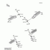 Схема вузла: Підніжки для Kawasaki ZX600 Ninja 600R