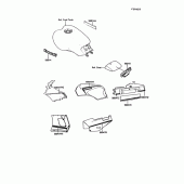 Схема вузла: Decals(1/2) для Kawasaki ZG1000 1000GTR