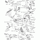 Схема вузла: Вихлопна система (1/2) для Kawasaki ZX1000 Z1000SX ABS