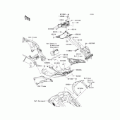 Схема узла: Заднее крыло для Kawasaki ZX1000 Ninja ZX-10R