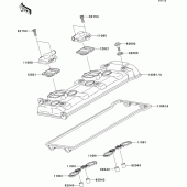 Схема вузла: Клапанна кришка для Kawasaki ZX1000 Ninja ZX-10R