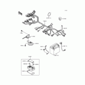 Схема вузла: Електроустаткування для Kawasaki EX250 Ninja 250