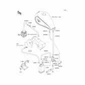 Схема вузла: Fuel evaporative system для Kawasaki EN500 Vulcan 500