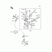 Схема вузла: Передній гальмівний циліндр Kawasaki ZR250 Balius-II