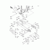 Схема узла: Задний рычаг (Маятник) для Kawasaki KLX250 KLX250