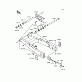 Схема вузла: Задній важіль (маятник) для Kawasaki ZR750 ZR-7S