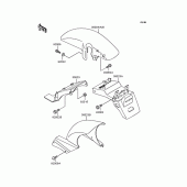 Схема вузла: Fender для Kawasaki ZX400 ZXR400R