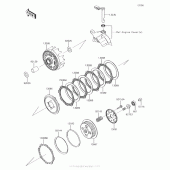 Схема вузла: Зчеплення для Kawasaki KLX140 KLX140L