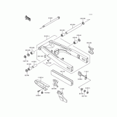 Схема узла: Задний рычаг (Маятник) для Kawasaki KLE500