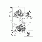 Схема вузла: Картер двигуна для Kawasaki ZX636 Ninja ZX-6R ABS