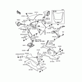 Схема узла: Облицовочные элементы для Kawasaki ZX1200 Ninja ZX-12R