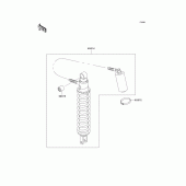 Схема вузла: Амортизатор для Kawasaki KMX125