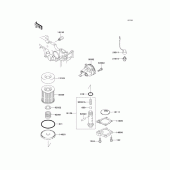 Схема узла: Масляный насос для Kawasaki EL250 Eliminator 252