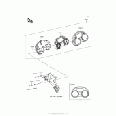 Схема вузла: Meter(S) для Kawasaki ZX1400 Ninja ZX-14R ABS