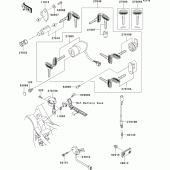 Схема узла: Замок зажигания для Kawasaki VN1500 VN1500 Drifter