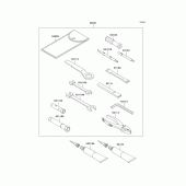 Схема вузла: Owner`s tools для Kawasaki KL250 KL250 Super Sherpa