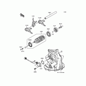 Схема вузла: Gear Change Drum/Shift Fork(s) для Kawasaki ZX1000 Ninja ZX-10R