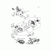 Схема вузла: Повітряний фільтр для Kawasaki EX300 Ninja 300