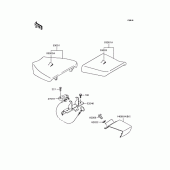 Схема узла: Сиденье для Kawasaki ZX750 Ninja ZX-7R