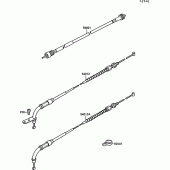 Схема узла: Cable для Kawasaki VN1500 VN-15 SE