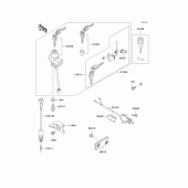Схема узла: Замок зажигания для Kawasaki EX250 ZZR250