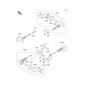 Схема вузла: Поворотники для Kawasaki KL250 KL250 Super Sherpa