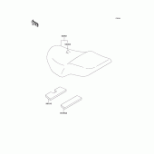 Схема вузла: Сидіння для Kawasaki ER500 ER-5