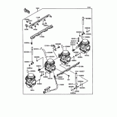 Схема узла: Карбюратор для Kawasaki ZX400 Z400FII