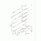 Схема вузла: Троси для Kawasaki VN750 Vulcan 750
