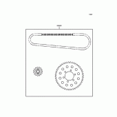 Схема вузла: Chain kit для Kawasaki ZX400 ZXR400