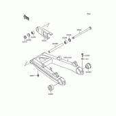 Схема вузла: Задній важіль (Маятник) для Kawasaki ZR400 Zephyr