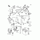 Схема вузла: Електроустаткування для Kawasaki KLX250 D-Tracker