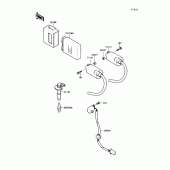 Схема вузла: Система запалювання для Kawasaki EX250 Ninja 250