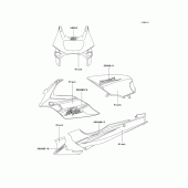 Схема узла: Наклейки (Black; d8f) для Kawasaki EX500 Ninja 500R