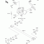 Схема узла: Лапка тормоза для Kawasaki ZX400 ZXR400