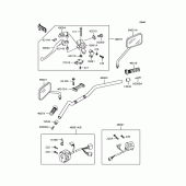 Схема вузла: Кермо для Kawasaki ZR400 ZRX
