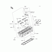 Схема вузла: Головка циліндра для Kawasaki KLZ1000 Versys 1000