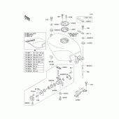 Схема вузла: Fuel tank(1/2) для Kawasaki EX250 ZZR250