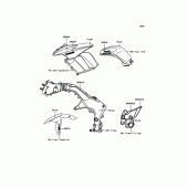 Схема вузла: Decals(Green) для Kawasaki ZX1000 Ninja 1000 ABS