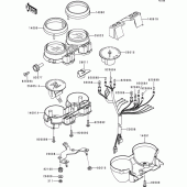 Схема вузла: Meter(s) для Kawasaki ZR750 ZR-7