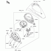 Схема вузла: Meter(s) для Kawasaki VN900 VN900 Classic