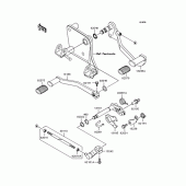 Схема вузла: Перемикач передач для Kawasaki VN400 Vulcan Drifter