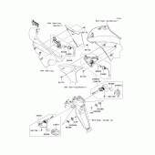 Схема вузла: Поворотники для Kawasaki EX650 Ninja 650