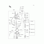 Схема вузла: Карбюратор(1/2) для Kawasaki KX85 KX85