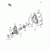 Схема вузла: Водяний помпа для Kawasaki ER650 Z650 ABS