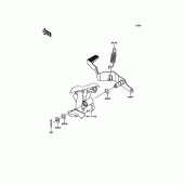 Схема узла: Педаль тормоза для Kawasaki KLE250 Versys-X 250 ABS