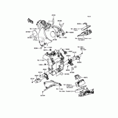 Схема вузла: Кріплення двигуна для Kawasaki ZX1000 Ninja ZX-10RR