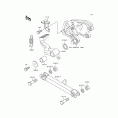 Схема вузла: Brake pedal/torque link для Kawasaki ZX600 Ninja ZX-6